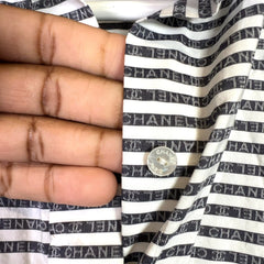 Chanel 2020 Striped Button-Up Shirt