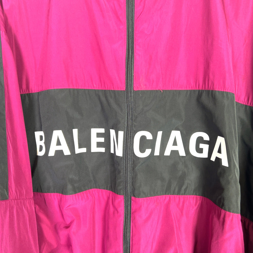 Balenciaga 2019 Logo Nylon Windbreaker Jacket