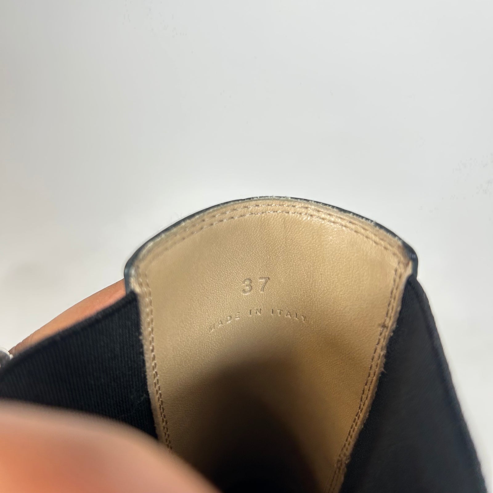 Bottega Veneta Black/Pink Flash Chelsea Boots Size 37