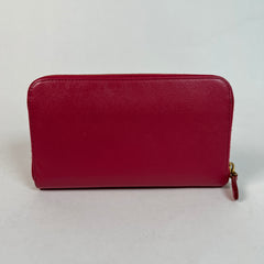 Prada Pink Saffiano Leather Wallet