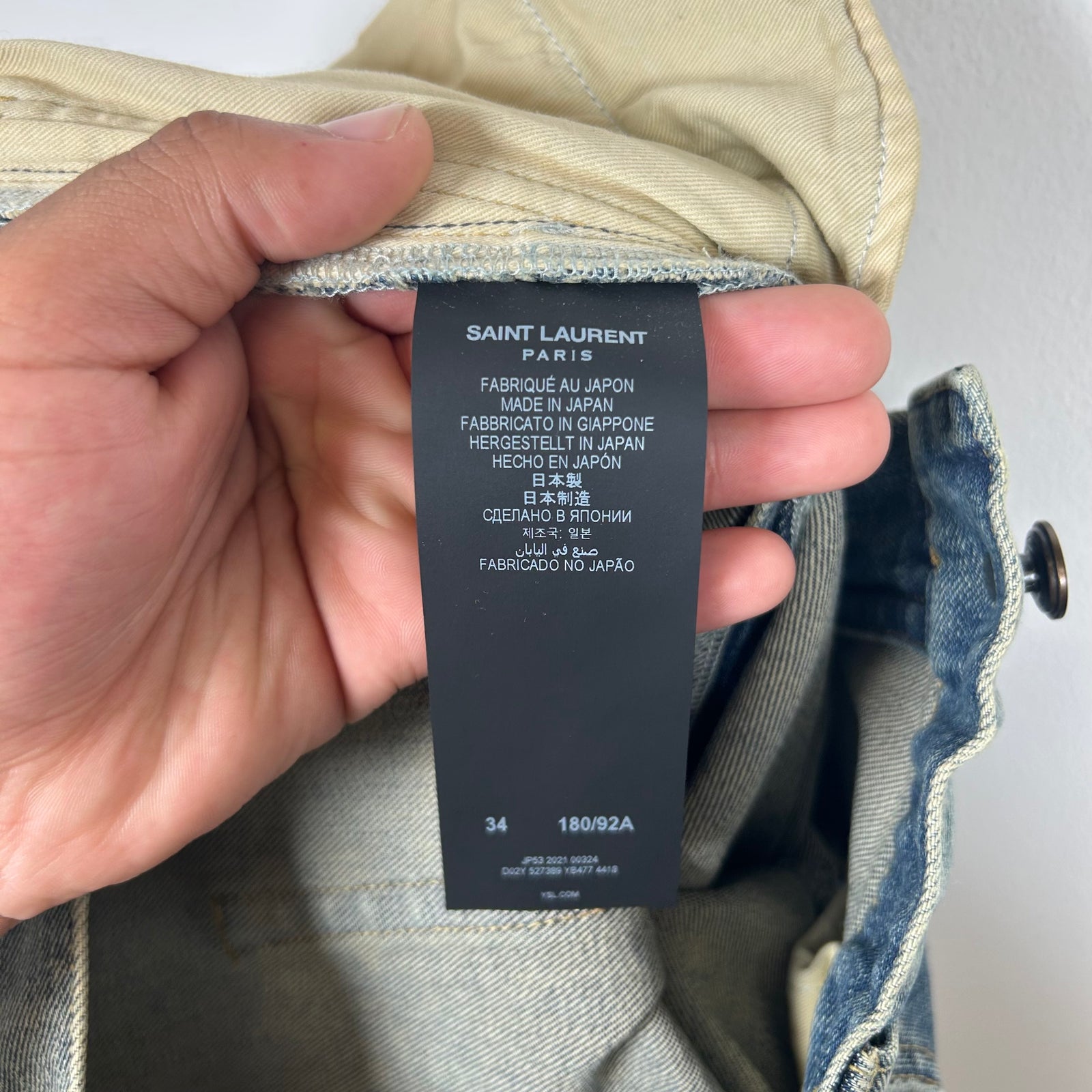 Saint Laurent Lightwash D02 Jeans Size 34