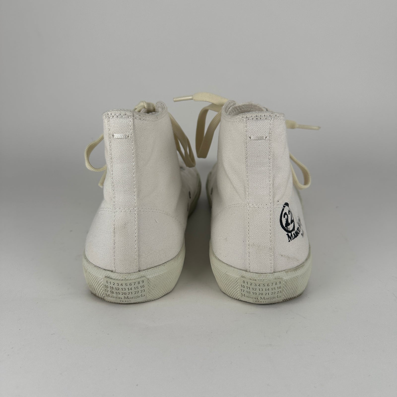 Maison Margiela White Tabi High-Tops Size 7