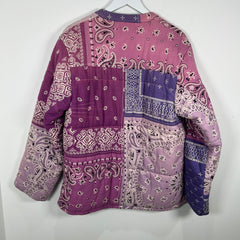 Kapital Purple Bandana Quilt Puffer Size M