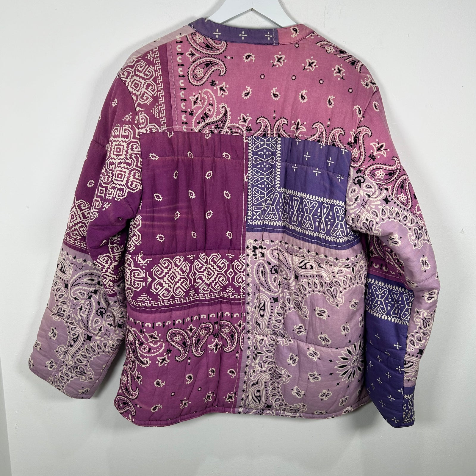 Kapital Purple Bandana Quilt Puffer Size M