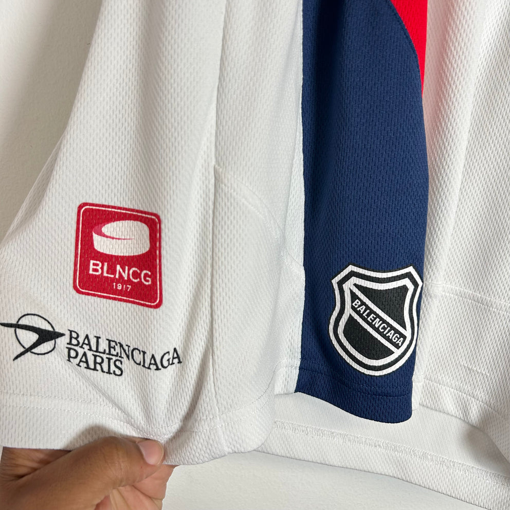 Balenciaga Hockey Logo Mesh Shorts