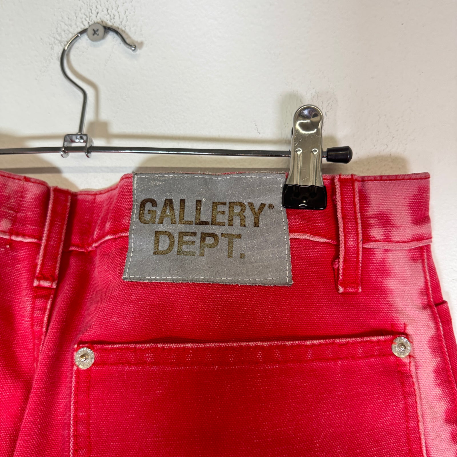Gallery Dept Red Carpenter Flare Jeans Size 33
