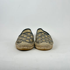 Gucci GG Supreme Bees Espadrille Flats Size 35.5