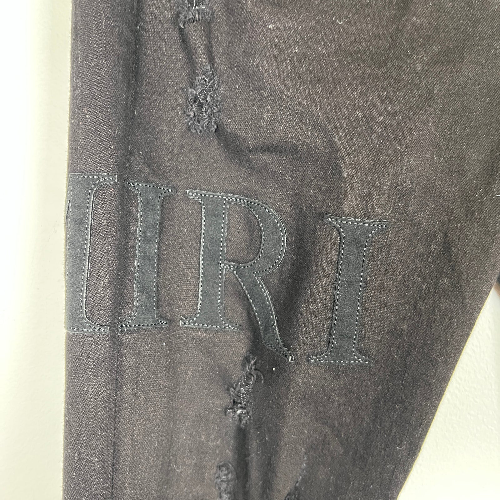 Amiri Thigh Spell-out Black Jeans Size 38