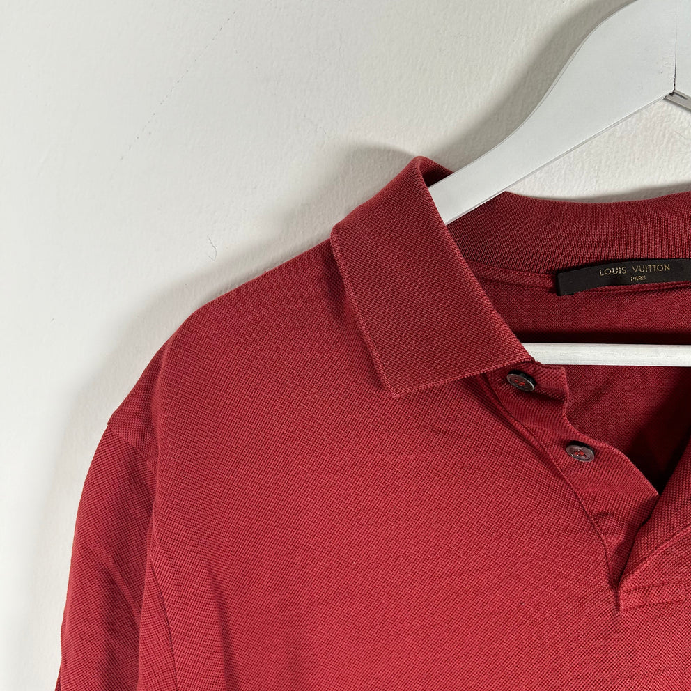 Louis Vutton Red Logo Polo Size XXL