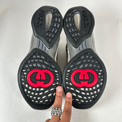Gucci Gray/Brown Interlocking G Runners Size GG 9
