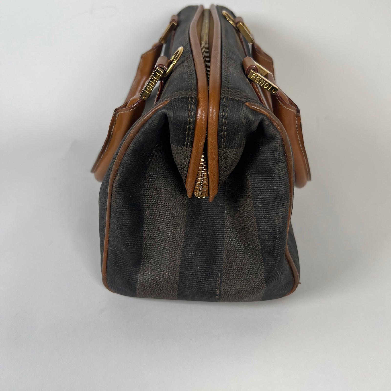 Fendi Pequin Striped Bag