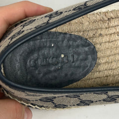 Gucci Navy Espadrilles Slip-on Sneaker Size 14