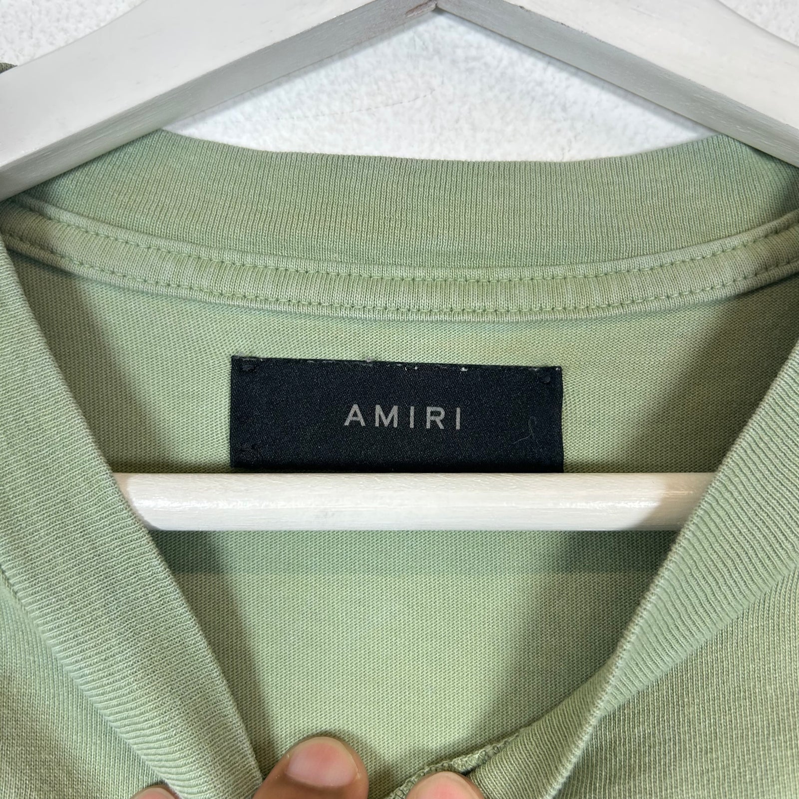 Amiri Green Filigree Logo T-Shirt Size M