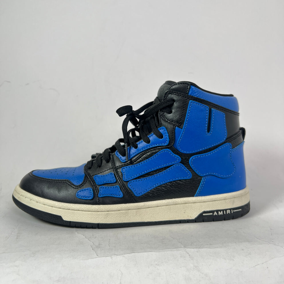 Amiri Royal Blue Skeleton High-Top Sneaker