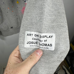 Gallery Dept. Grey Paint Splatter Hoodie Size S