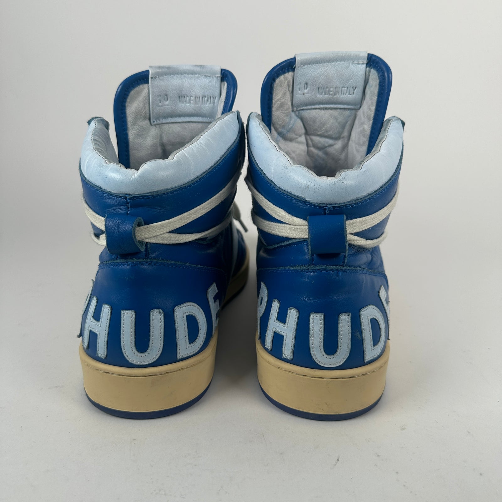 Rhude Rhecess Blue High Top Size 10
