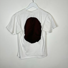 Bape White/Brown Ape Head Tee Size S