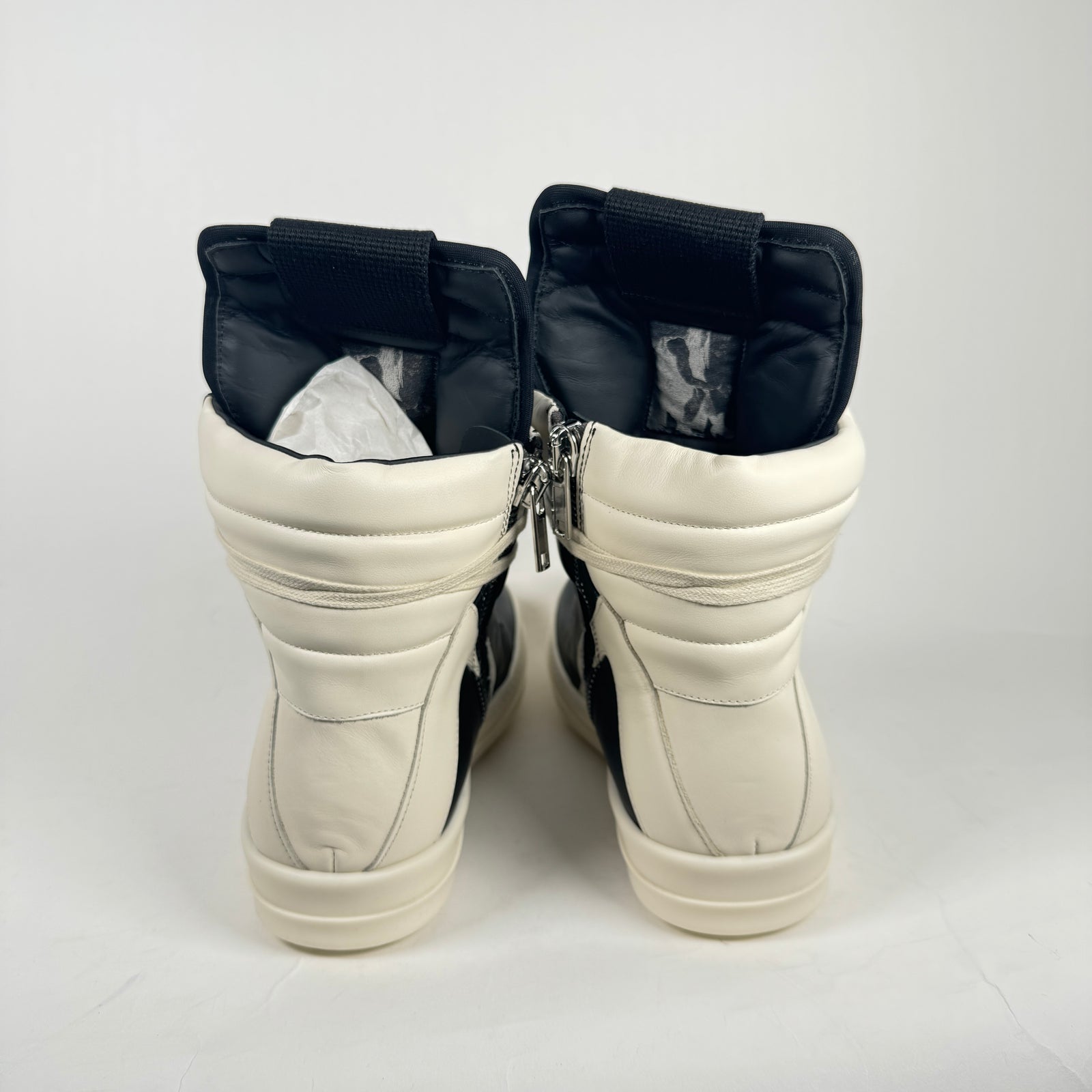 Rick Owens Black/Milk Geobasket Size 42