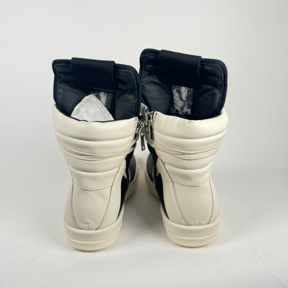 Rick Owens Black/Milk Geobasket Size 42