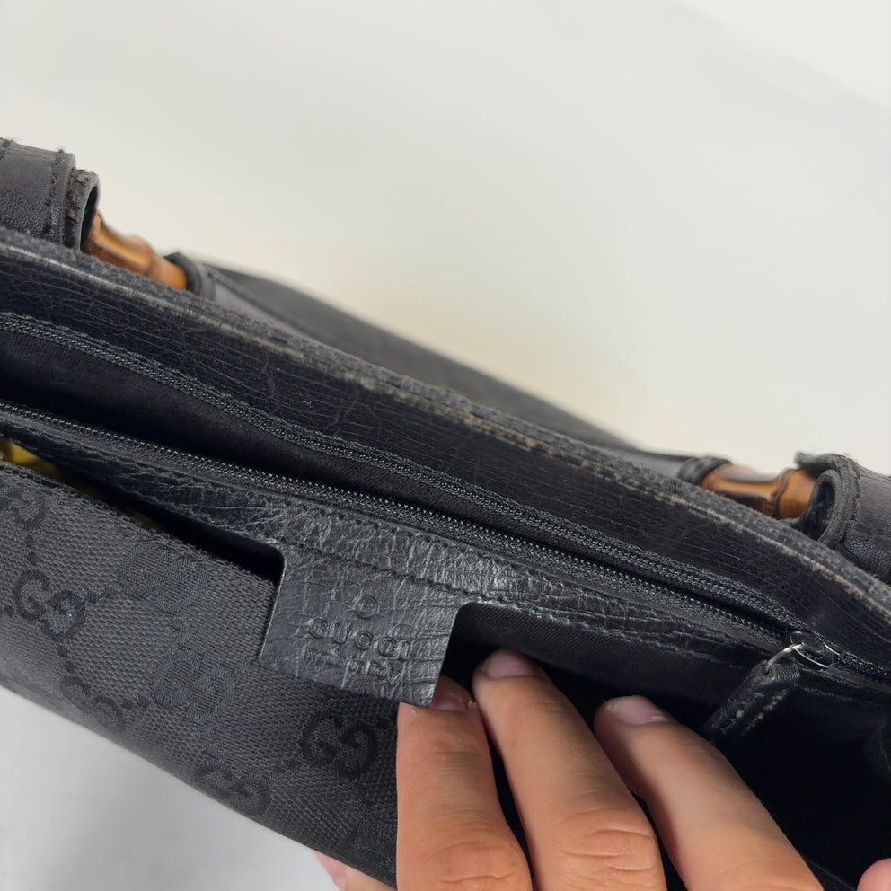 Gucci Bamboo GG Canvas Handle Bags
