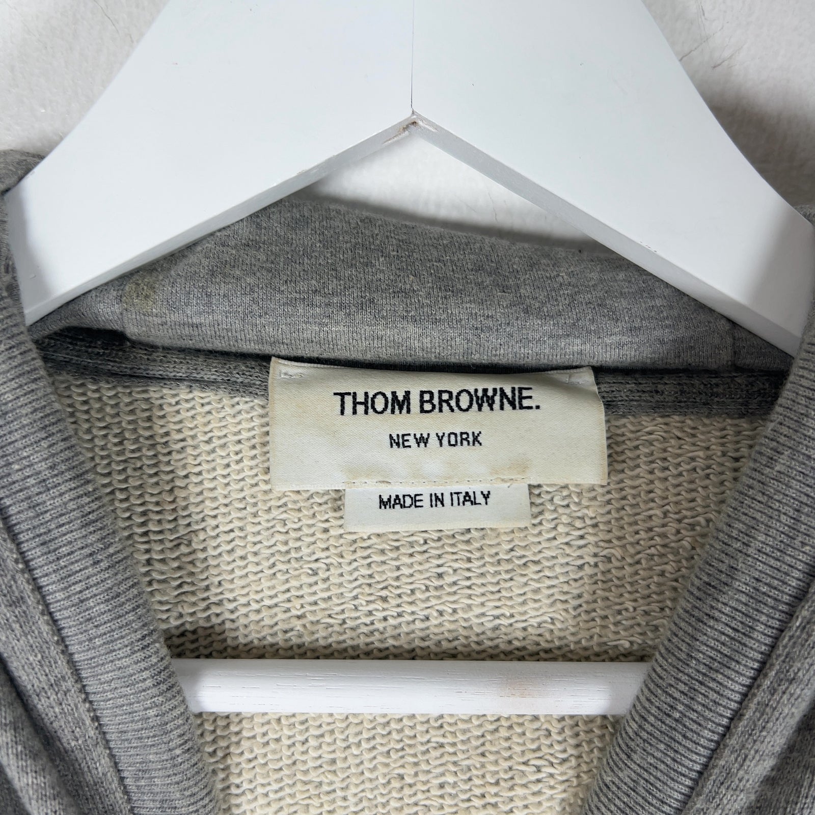 Thom Browne Back Classic Stripe Hoodie