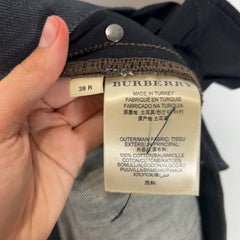Burberry Dark Washed Wide Slim Leg Denim Jeans