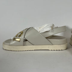 Gucci Embellished Logo Sandal Size 38