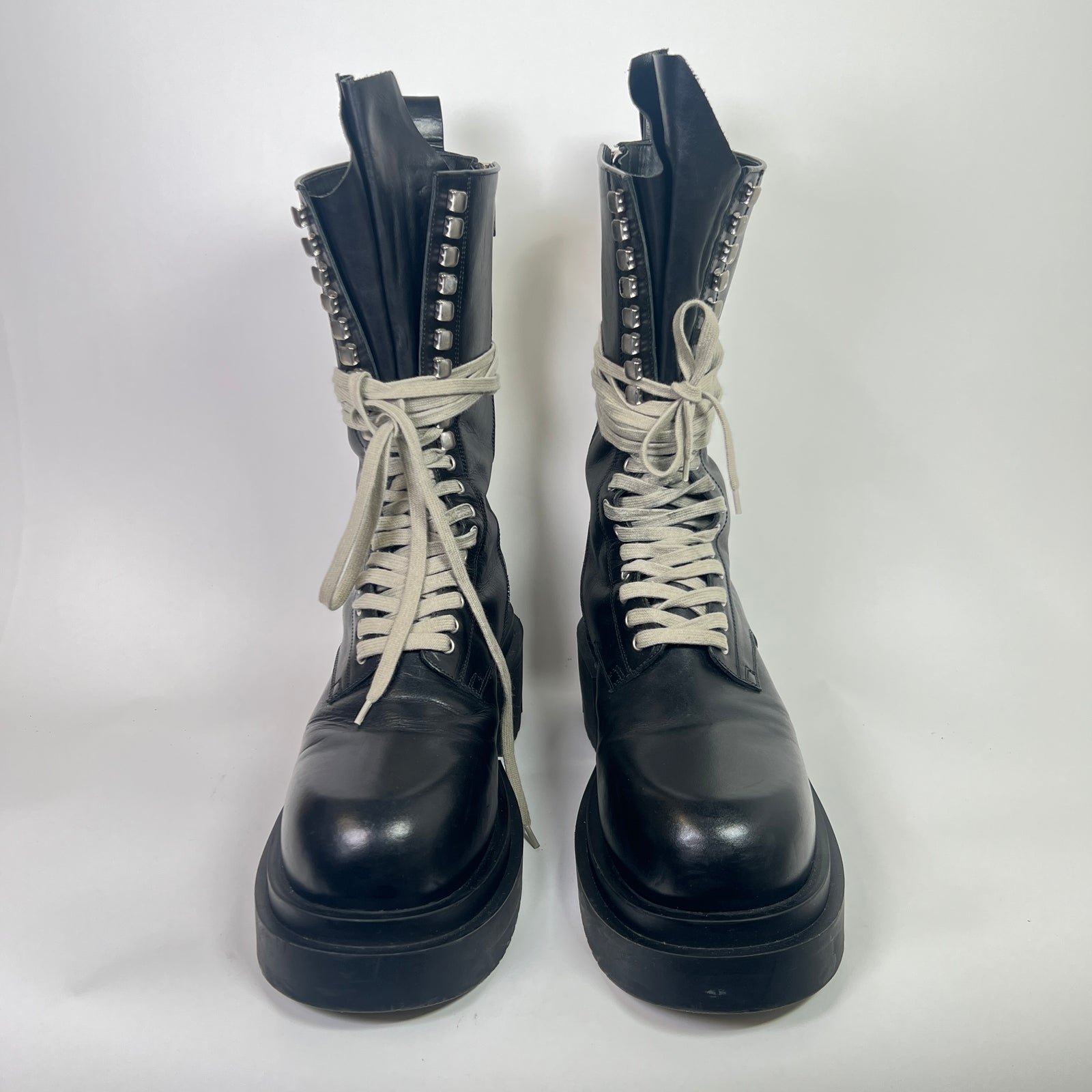 Rick Owens Army Bogun Lace-Up Boots