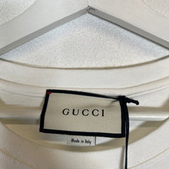 Gucci White Classic GG Oval Logo T-Shirt Size L