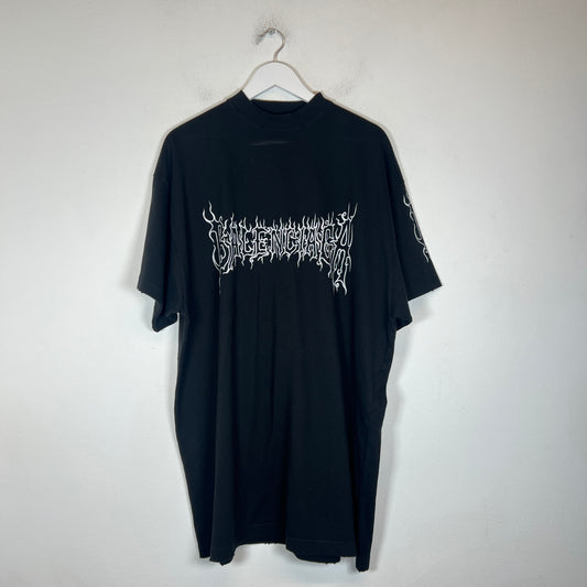Balenciaga Black Darkwave Logo T-Shirt Size XXL