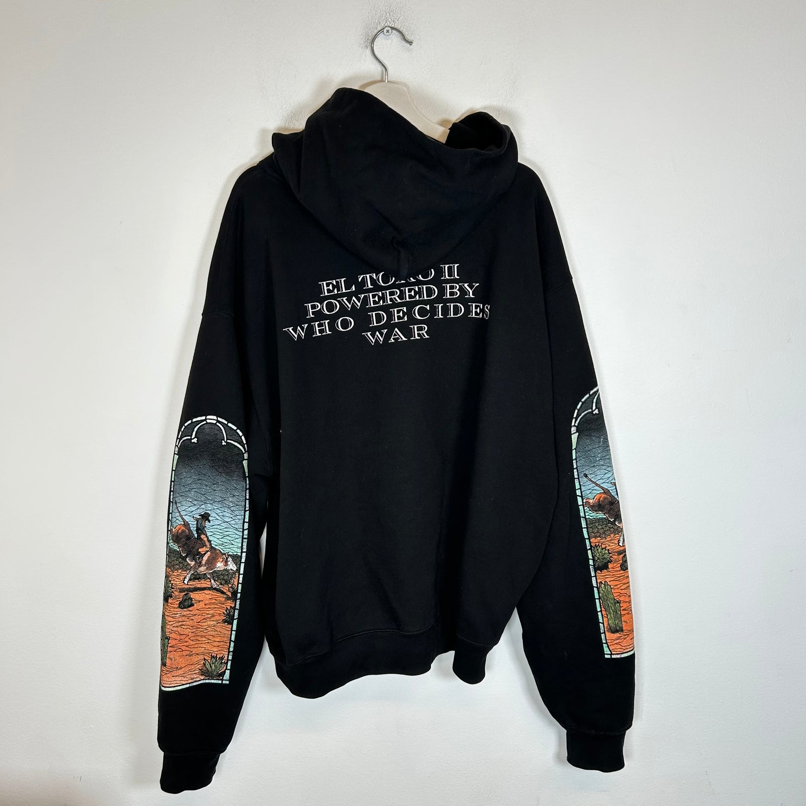 Who Decides War x EST Gee Black Glass Hoodie Size L