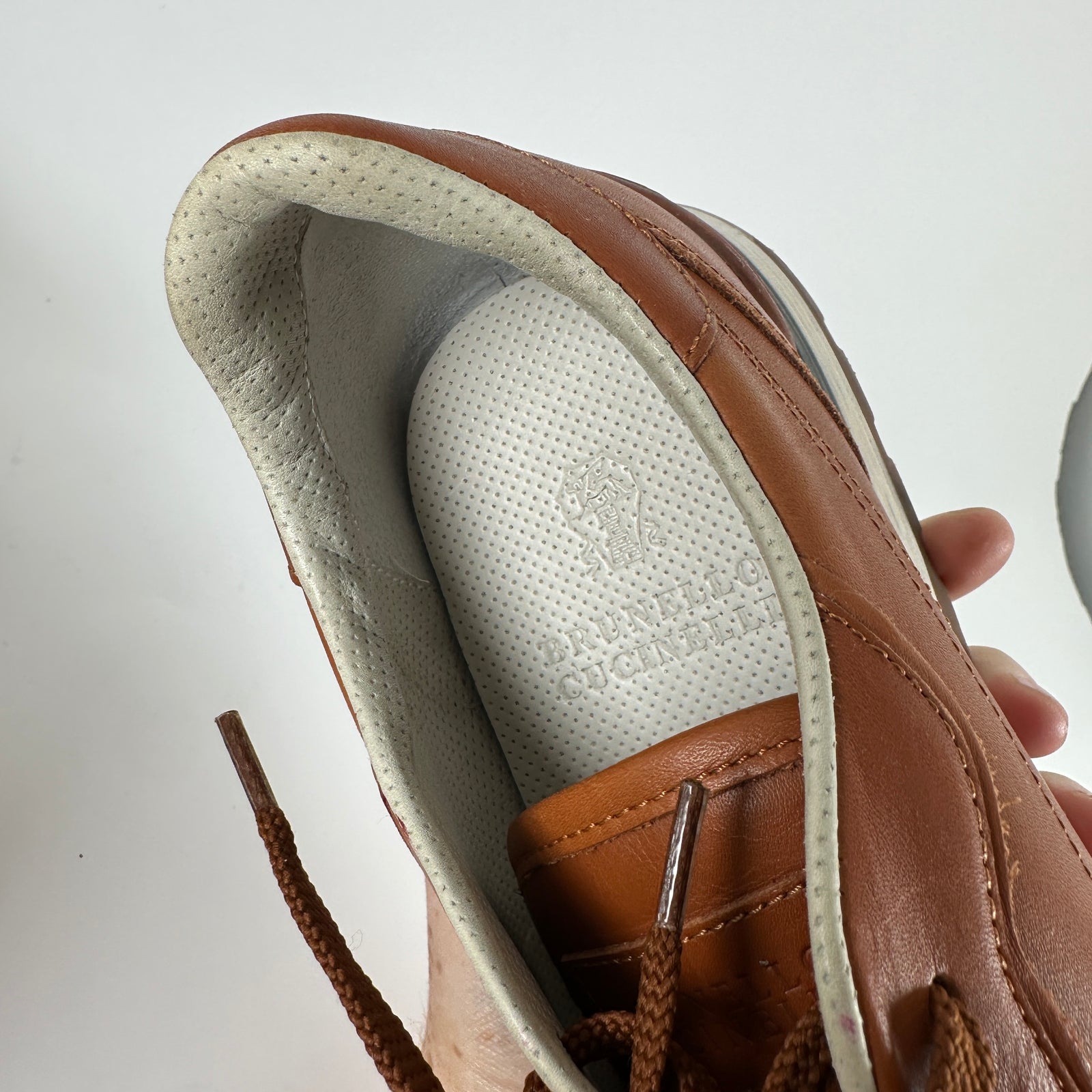 Brunello Cucinelli Brown Low Top Sneakers Size 42