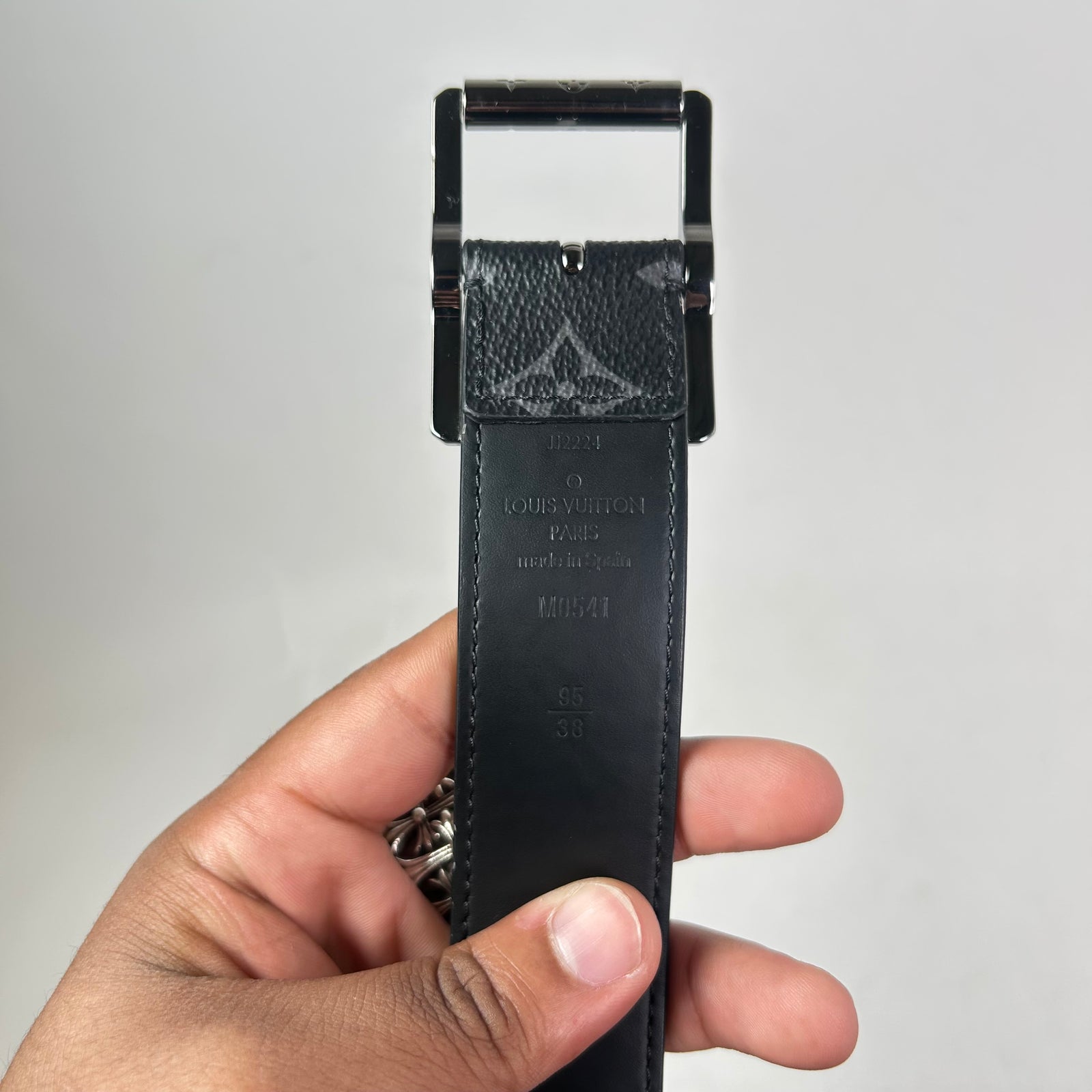 Louis Vuitton Monogram Eclipse Uptown 35MM Belt
