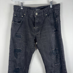 Dolce Gabbana Distressed Patch Jeans