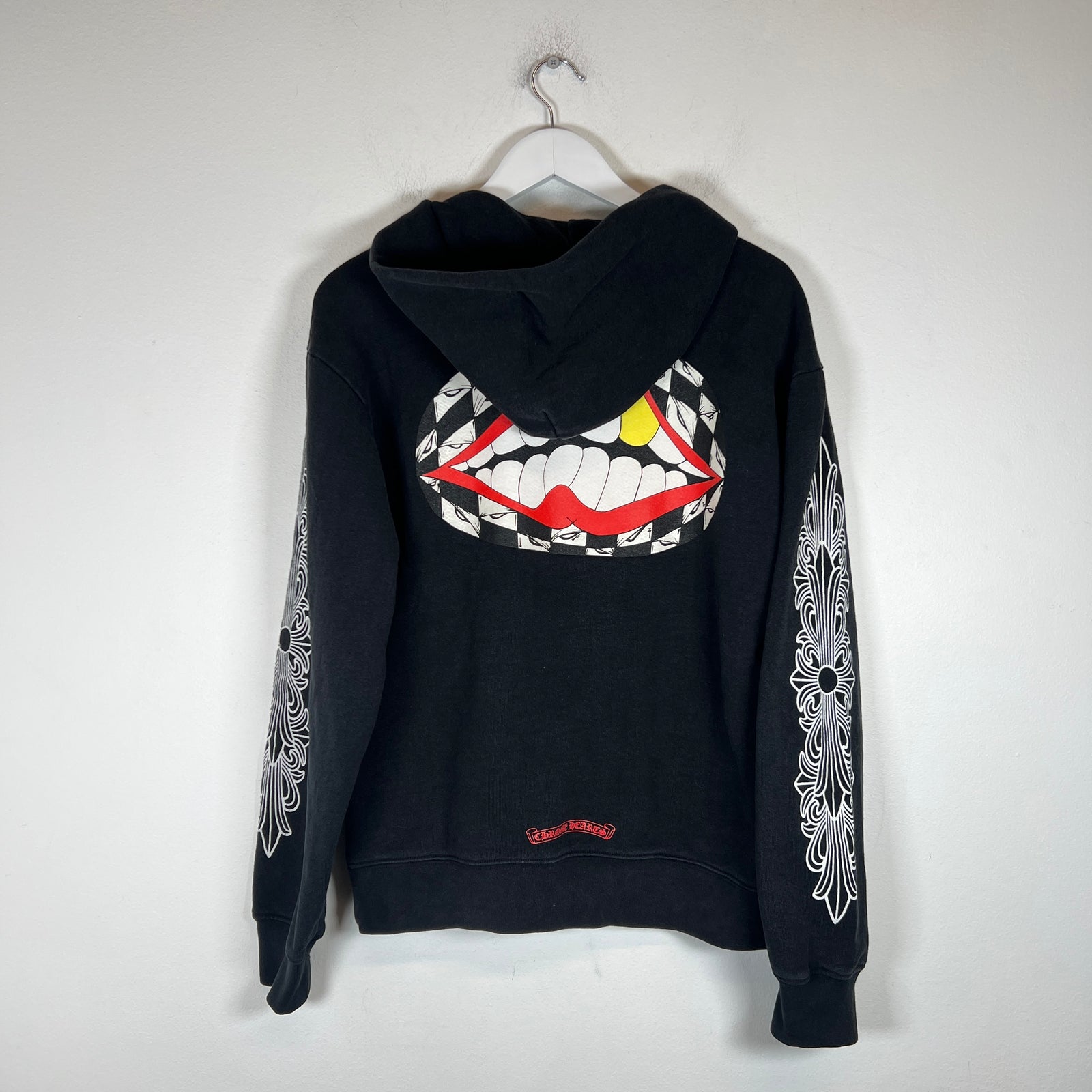 Chrome Hearts Black Matty Boy Floral Chomper Size M