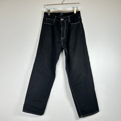 Noah Black White Stitch Jeans Size 34