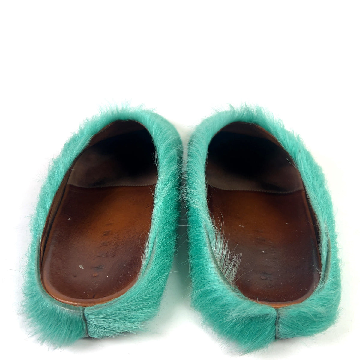 Marni Iris Blue Fussbet Sabot Mules