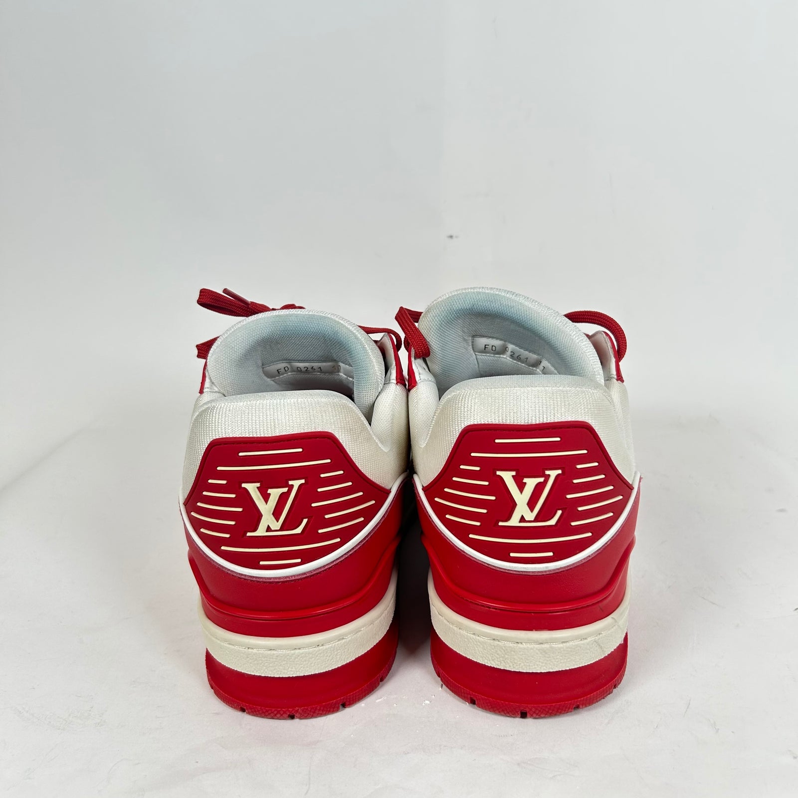Louis Vuitton White/Red Trainer Size LV 11