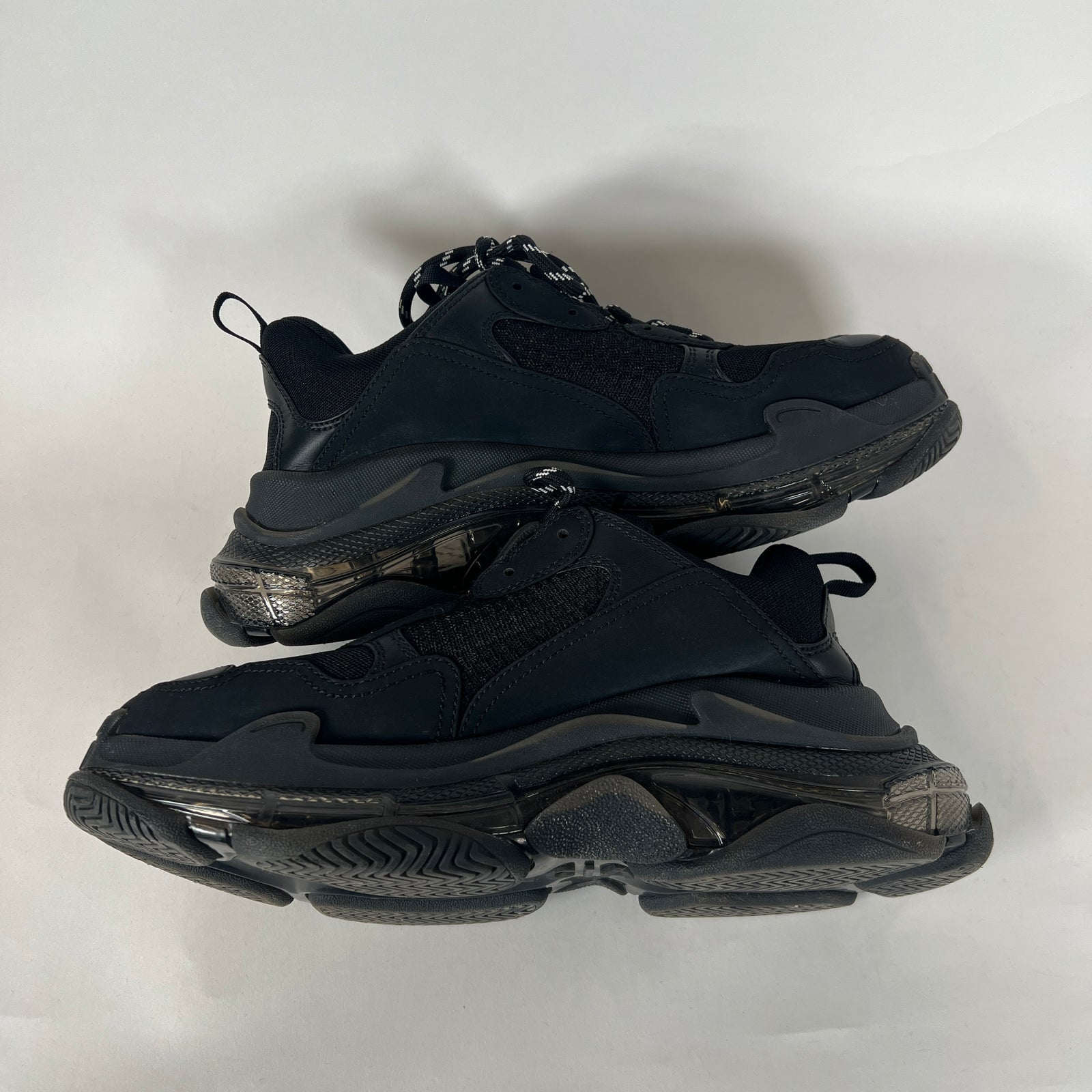Balenciaga Black Triple S Sneakers Sz 42