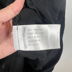 Chrome Hearts Black Vertical Logo Hoodie Size XL