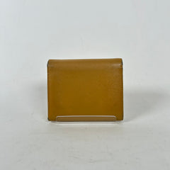 Prada Yellow Saffiano Trifold Wallet