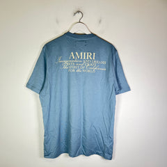 Amiri Light Blue Spirit Logo T-Shirt