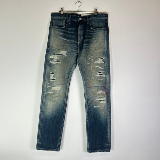 Neighborhood Blue Savage Denim DP Basic Distressed Jeans