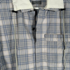 Lanvin Blue Plaid Shirt Size M