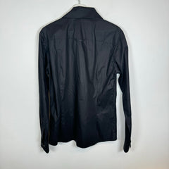 Walter Van Beirendock Black Fiction Button Up Shirt Size L