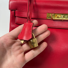 Hermès Kelly Red Retourne 32 Handbag