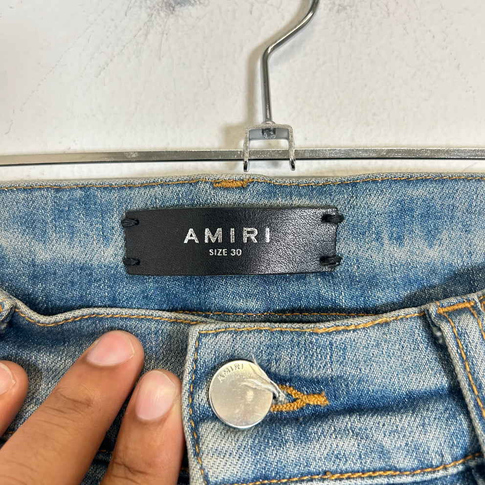 Amiri MX1 Pink Patch Jeans Size 30