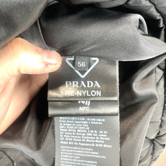 Prada Plaque Logo Quilted Puffer Jacket