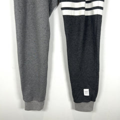 Thom Browne Grey Color Block 4-Bar Sweatpants