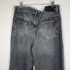 Acne Studios 1989 Ash Black Wide Leg Jeans